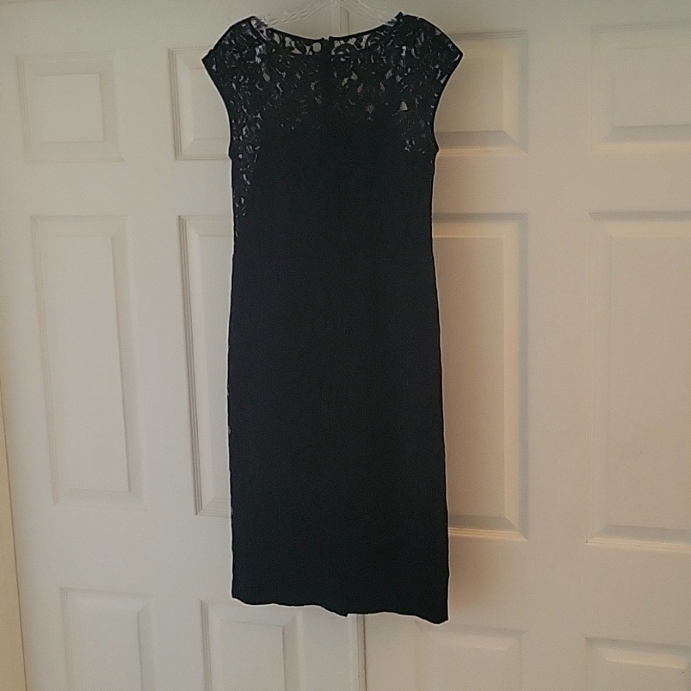 Lovely black lace slip dress